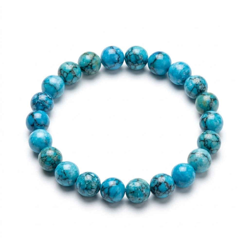 African Turquoise Crystal Bracelet