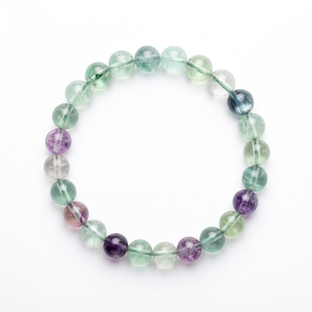 Multi Fluorite Crystal Bracelet