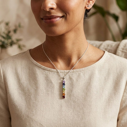 7 Chakra Crystal Pendant Necklace – Wear Your Intention, Embrace Your Balance