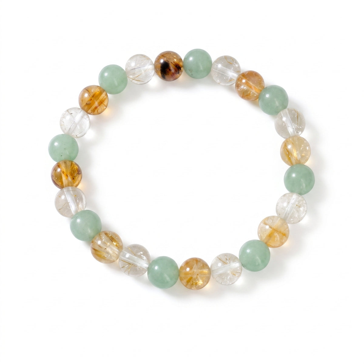 The Abundance Muse - Trio Crystal Combination of Citrine, Green Aventurine and Clear Quartz