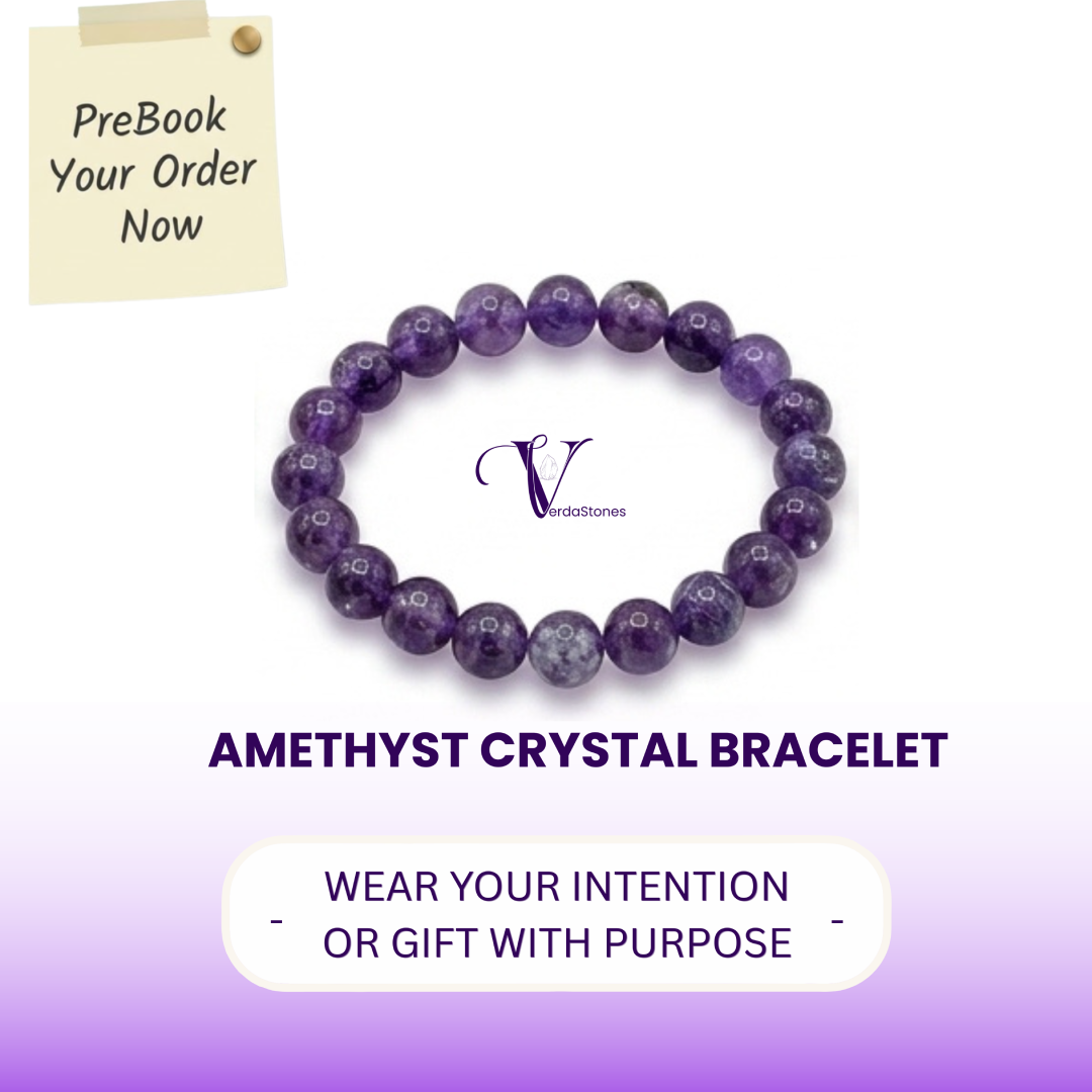 💜 Amethyst Crystal Bracelet – Wear Your Intention, Embrace Your Calm