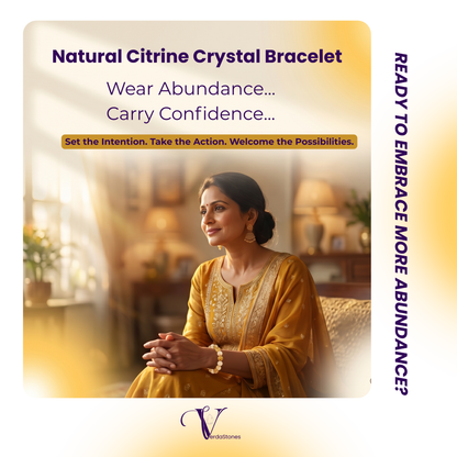 Natural Citrine Crystal Bracelet