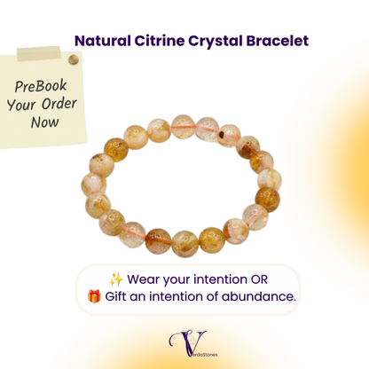 Natural Citrine Crystal Bracelet