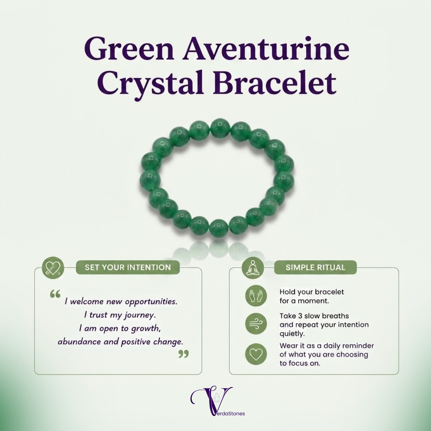 Green Aventurine Crystal Bracelet – Wear Your Intention for Growth