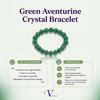Green Aventurine Crystal Bracelet – Wear Your Intention for Growth