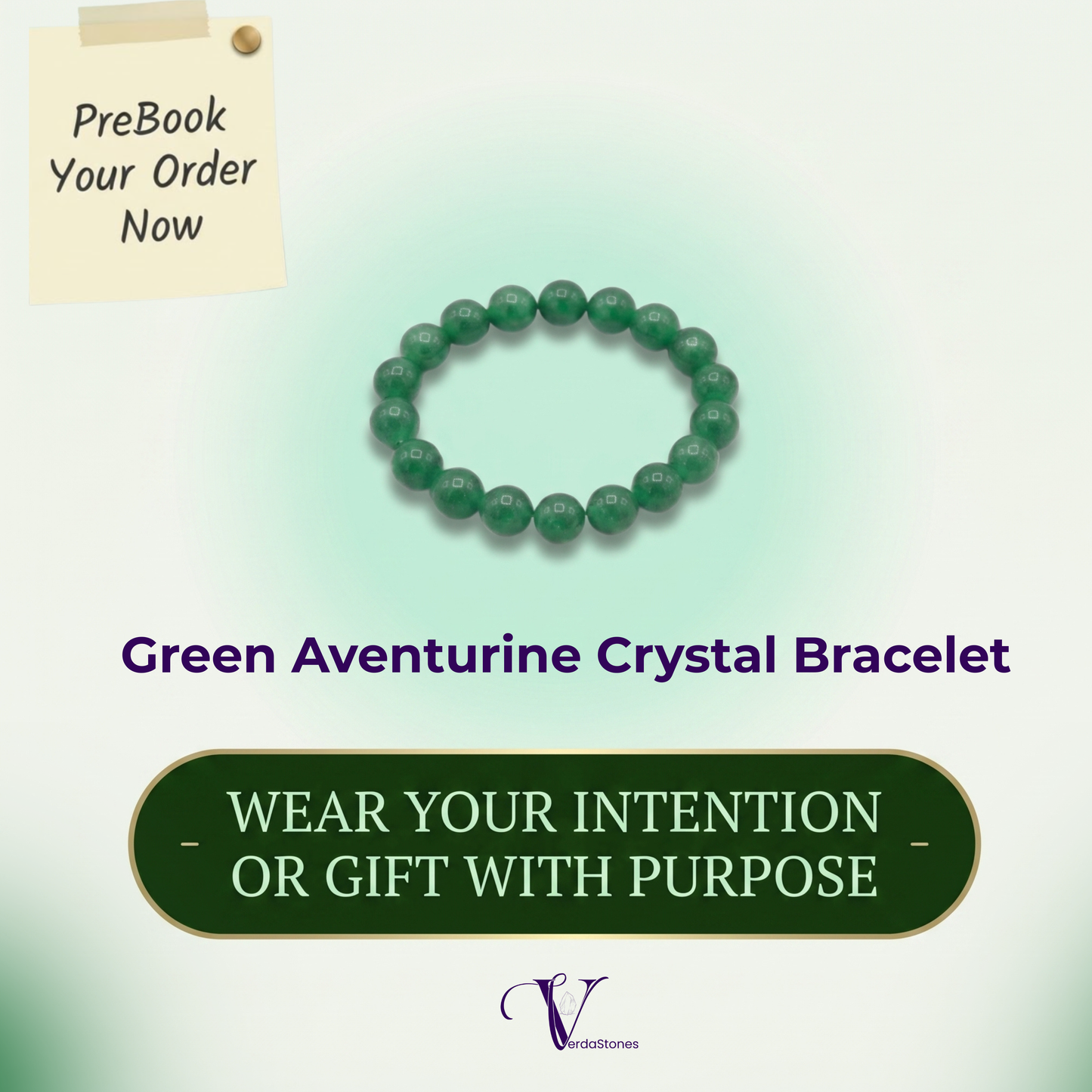 Green Aventurine Crystal Bracelet – Wear Your Intention for Growth