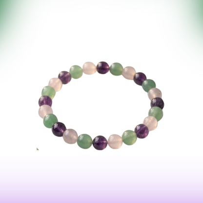 Love & Bloom Trio Combination Crystals - Rose Quartz, Green Aventurine & Amethyst