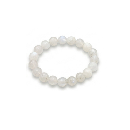 Rainbow Moonstone with Blue Flash Bracelet