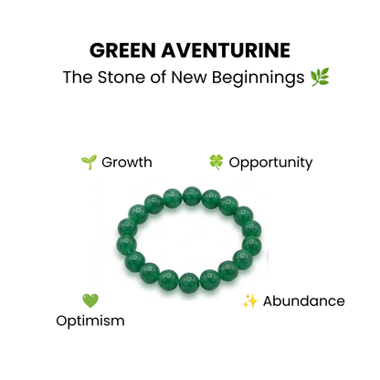 Green Aventurine Crystal Bracelet – Wear Your Intention for Growth