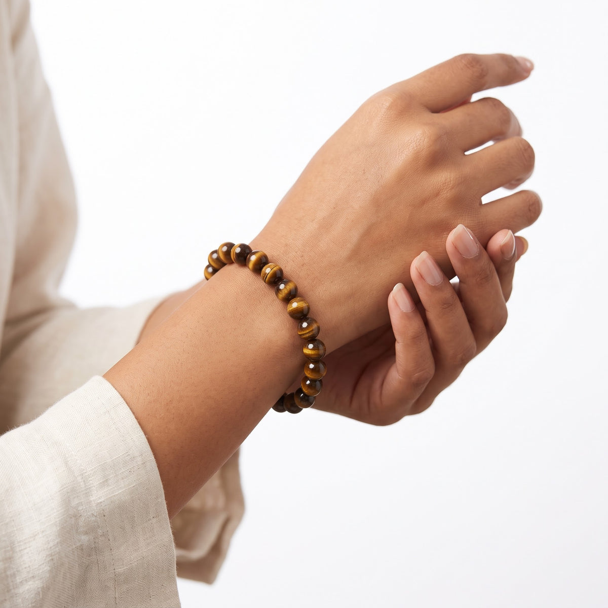 Natural Yellow Tiger's Eye Crystal Bracelet